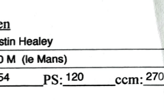 1954 Austin Healey 100 M le Mans